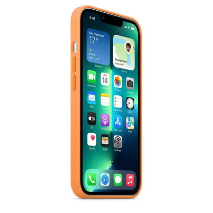 iPhone 13 Pro Liquid Silicon Case - Orange