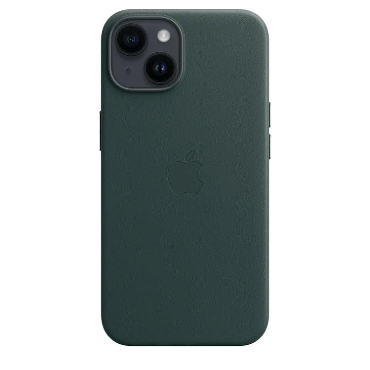 iPhone 13 Leather Case with MagSafe Pine Green