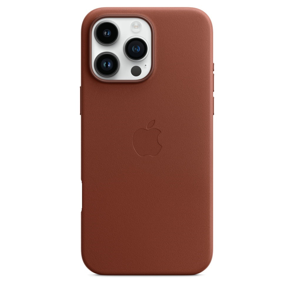 Leather Back Cover Case for iPhone 16 Pro Max - Umber