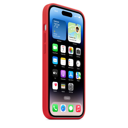 iPhone 13 Pro Liquid Silicon Case - Red