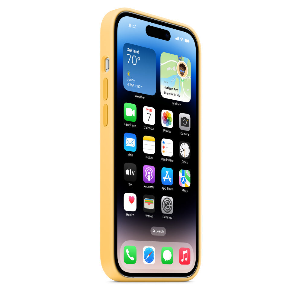 iPhone 13 Pro Liquid Silicon Case - Yellow