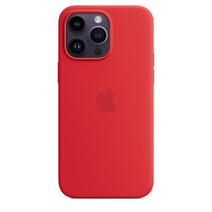 iPhone 14 Pro Max Silicon Case with Magsafe Animation-Red