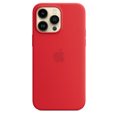 iPhone 14 Pro Max Silicon Case with Magsafe Animation-Red