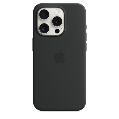 iPhone 15 Pro  Silicon Case with Magsafe - Black