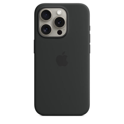 iPhone 15 Pro  Silicon Case with Magsafe - Black