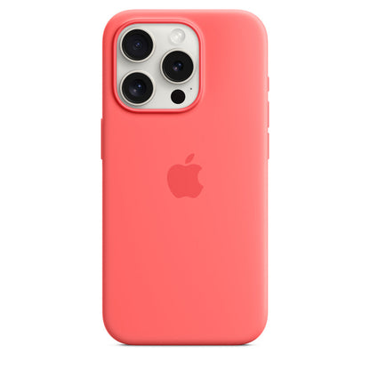 iPhone 15 Pro  Silicon Case with Magsafe Case - Red