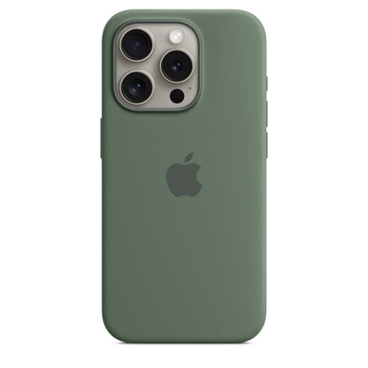 iPhone 15 Pro Max Silicon Case with Magsafe-Green