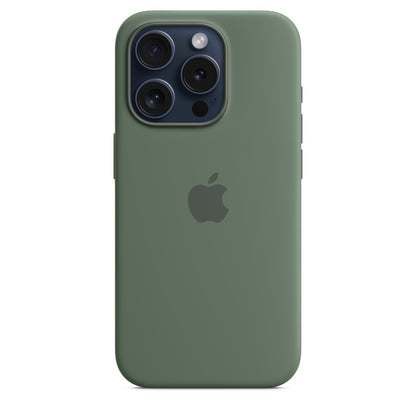 iPhone 15 Pro Max Silicon Case with Magsafe-Green