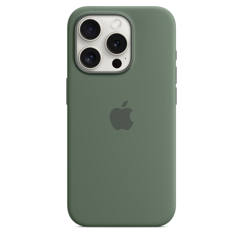 iPhone 15 Pro Max Silicon Case with Magsafe-Green