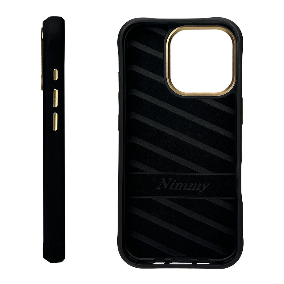 iPhone 16 Pro Max Nimmy Official Embroidery Chain Series Back Cover - Black Dog