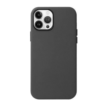 K-Doo iPhone 13 Pro Leather Back Cover Case - Black