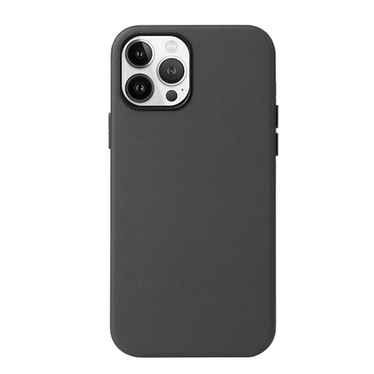 K-Doo iPhone 13 Pro Leather Back Cover Case - Black