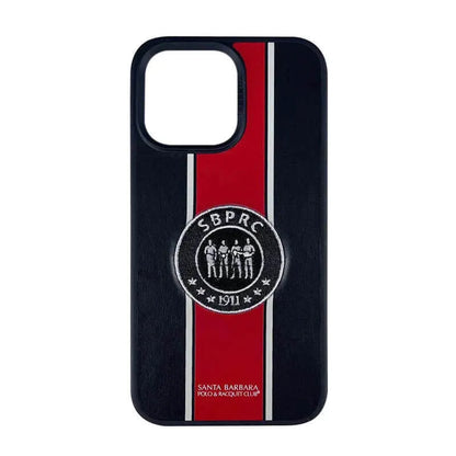 iPhone 14 Pro Santa Barbara Gareth Series Leather Case - Black