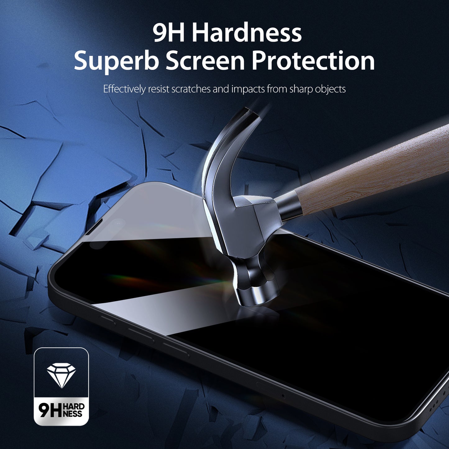 iPhone 14 Pro Max Anti Spy Privacy Tempered Glass Screen Protector