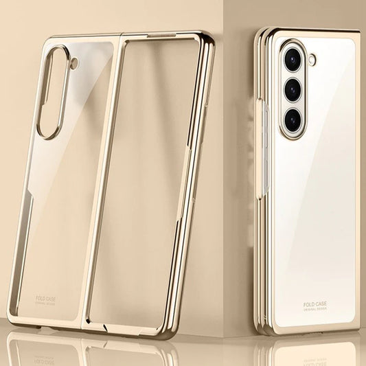 Samsung Galaxy Z Fold 5 Ultra-Thin Protective Chrome Case - White