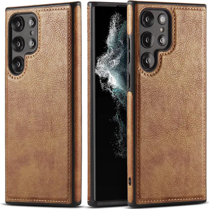 Samsung Galaxy S23 Ultra Leather Case - Brown