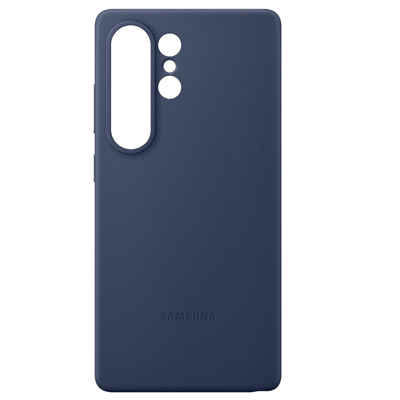 Samsung Galaxy S25 Ultra Leather Back Cover Case -Navy Blue