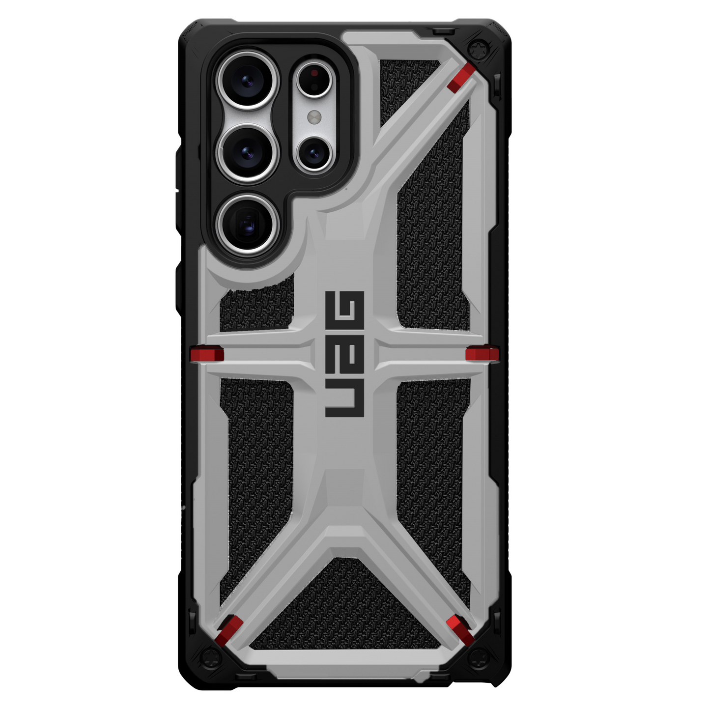 Samsung Galaxy S23 Ultra UAG Monarch Rugged Armor Kevlar Protective Case - Silver