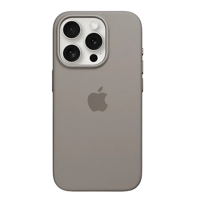 iPhone 15 Pro Leather Case with Magsafe Animation - Gray