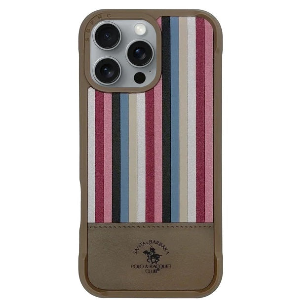 iPhone 16 Pro Max Santa Barbara Isaac Series Polo Original Leather Case - copper