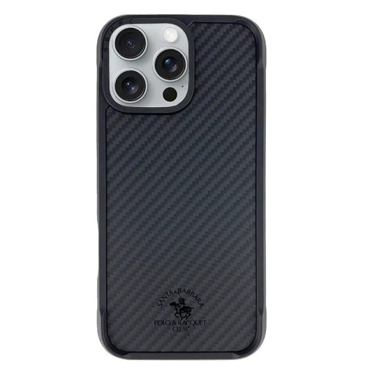 iPhone 16 Pro Max Santa Barbara Elvis Series Polo Carbon Fiber Case - Black