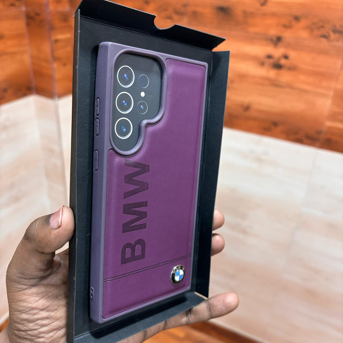 Samsung Galaxy S23 Ultra BMW M Sports Logo Case -Purple