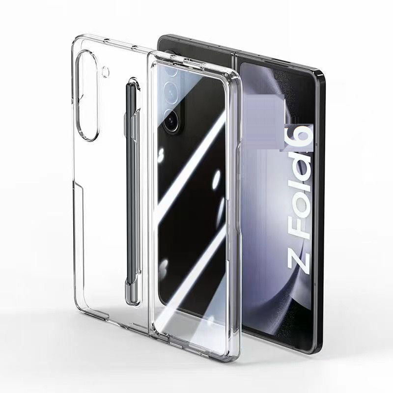 Samsung Galaxy Z Fold6 Cristal Clear Transparent Case with S Pen & Front Glass Protection - Clear