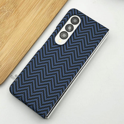 Samsung Galaxy Z Fold 4 Carbon Fiber Case Piblue V Shape Kevlar Case