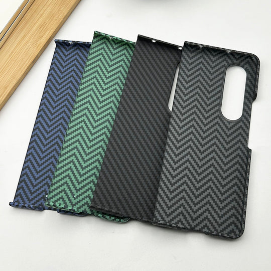 Samsung Galaxy Z Fold 4 Carbon Fiber Case Piblue V Shape Kevlar Case