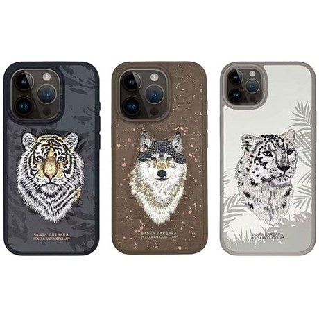 iPhone 15 Pro Max Savanna Series Santa Barbara Leather Case - Tiger