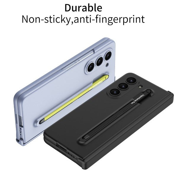 Samsung Galaxy Z Fold 6 Slim PC Case with Optical Magnetic Hinge Protection, Come with Colorful Stylus Pen & Front Glass