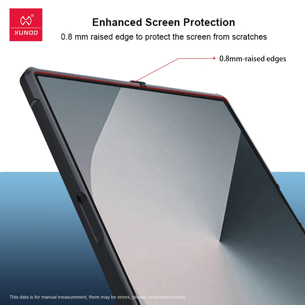 Samsung Galaxy Z Fold 6 XUNDD Glass Back Cover with Hinge Protect Airbag Shockproof Protective Suit Case