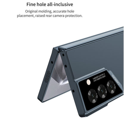 Samsung Galaxy Z Fold 6 Ultra-Thin Matte PC Case Eyes of Raptor with Camrea & Front Glass Protection - Gray