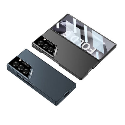 Samsung Galaxy Z Fold 6 Ultra-Thin Matte PC Case Eyes of Raptor with Camrea & Front Glass Protection - Gray