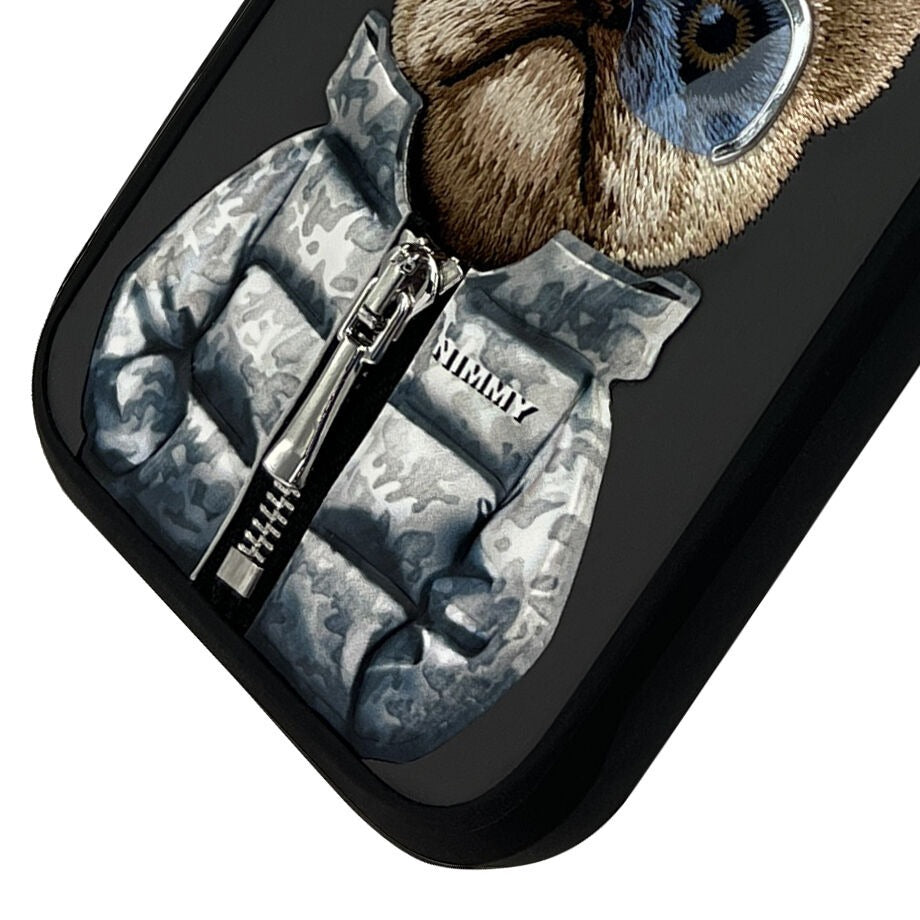 iPhone 16 Pro Max Nimmy Official Embroidery Jacket Series Back Cover - Dog