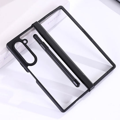 Samsung Galaxy Z Fold6 Clear Shockproof Hinge Protection Case with S Pen - Clear