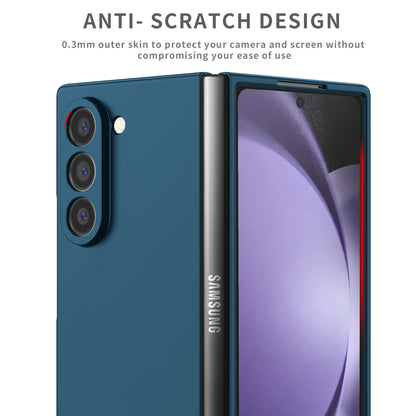 Samsung Galaxy Z Fold 6 Basic Protection Camera Protective Hard Shell PC Matte Cover - Blue