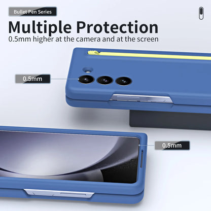 Samsung Galaxy Z Fold 6 Ultra Slim S Pen Case with Camera & Front Glass Protection - Blue (Copy)