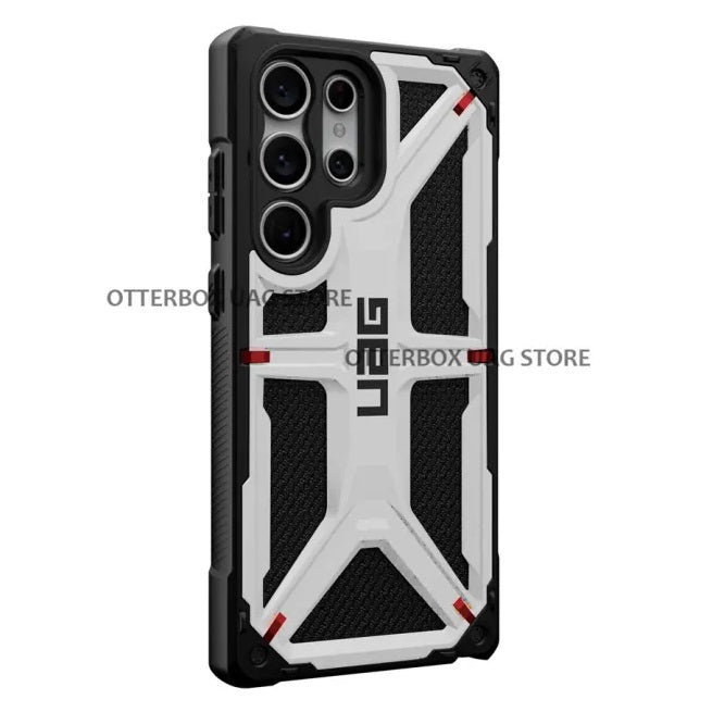 Samsung Galaxy S23 Ultra UAG Monarch Rugged Armor Kevlar Protective Case - Silver