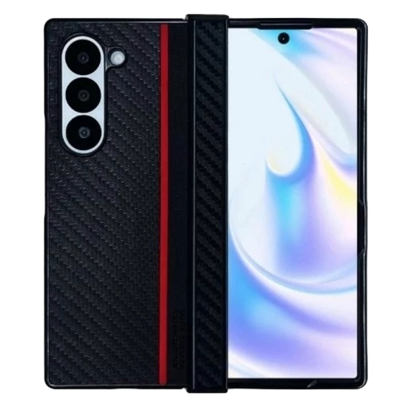 Samsung Galaxy Z Fold6 Santa Barbara Hazel Series Leather Protective Shell with Hinge Protection