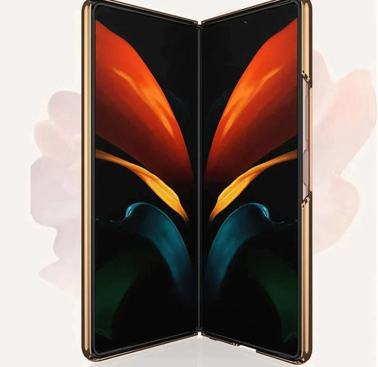 Samsung Galaxy Z Fold 5 Deer Pattern Glass Case - Wine