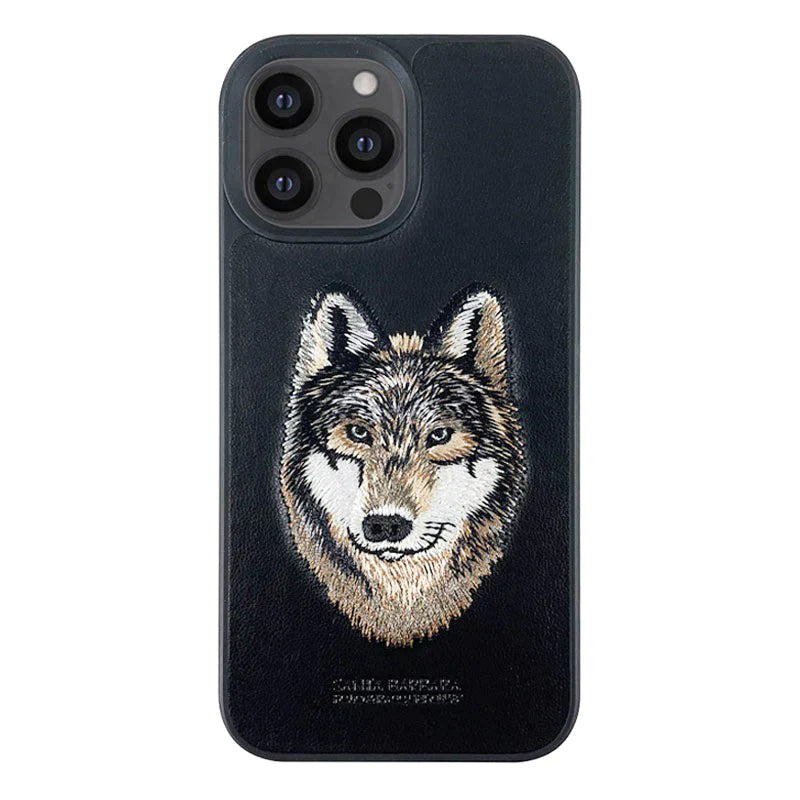 iPhone 14 Pro Santa Barbara Savanna Series Leather Case - Husky