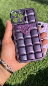 iPhone 14 Pro Max Luxury Prada Kitkat Shaped Soft Case