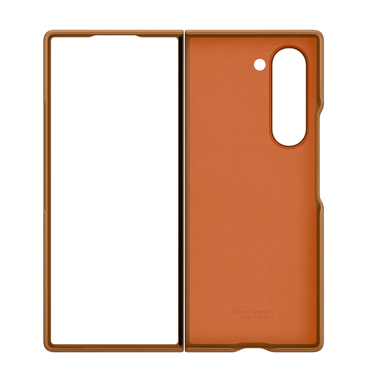 Samsung Galaxy Z Fold 6 Leather Case Protection Protective Shell Cover - Brown