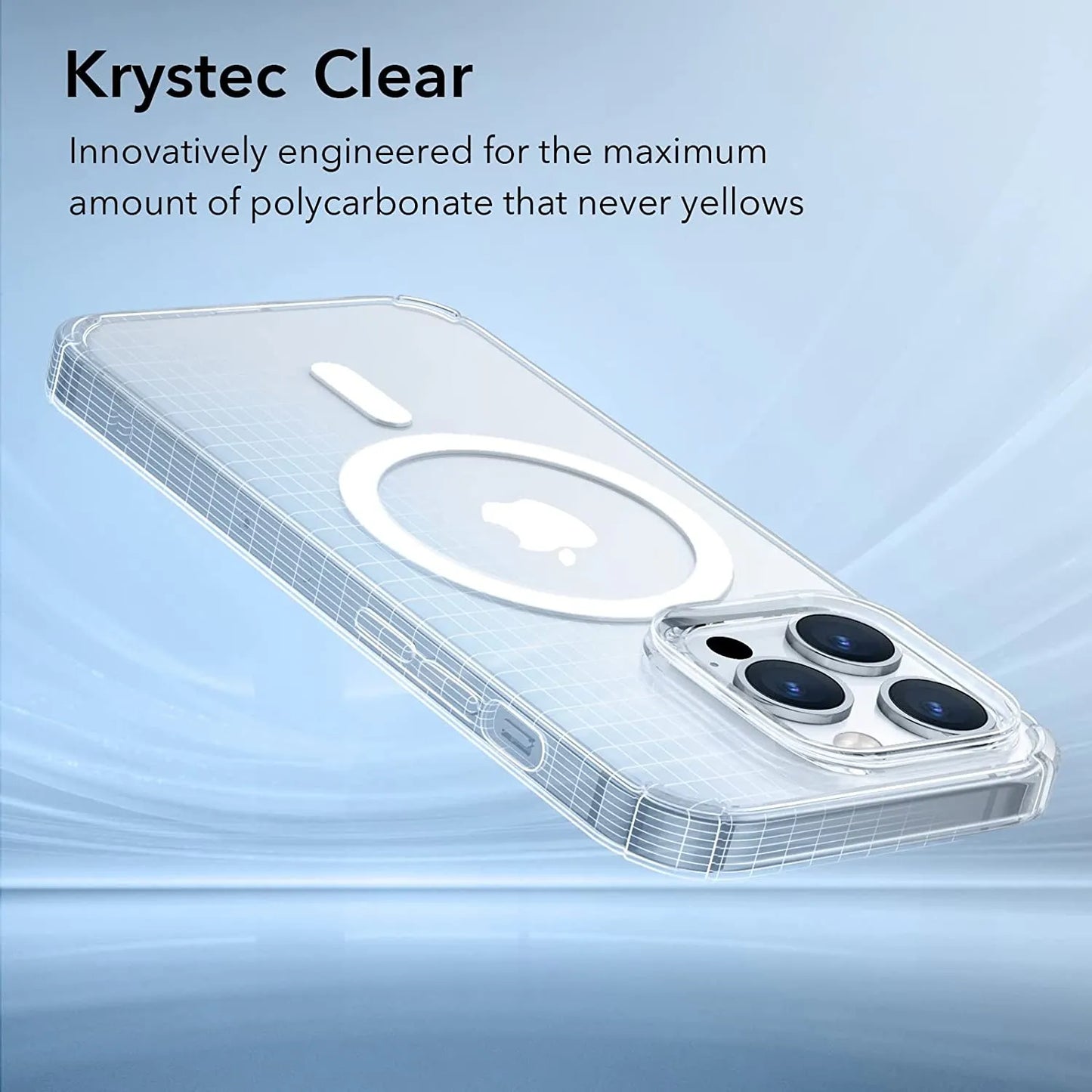 iPhone 14 Plus Hybrid Transparent Case With MagSafe