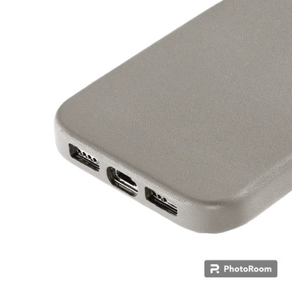 iPhone 15 Pro Leather Case with Magsafe Animation - Gray