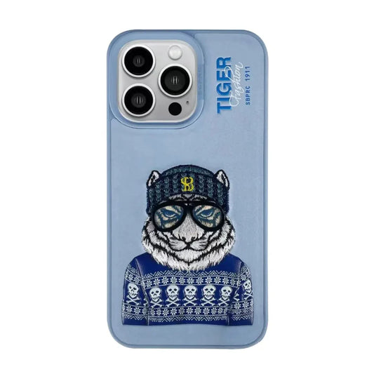 iPhone 14 Pro Santa Barbara Fergus Series Leather Case - Blue