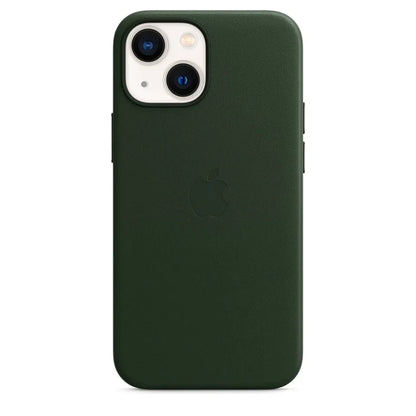 iPhone 13 Leather Case with MagSafe Green