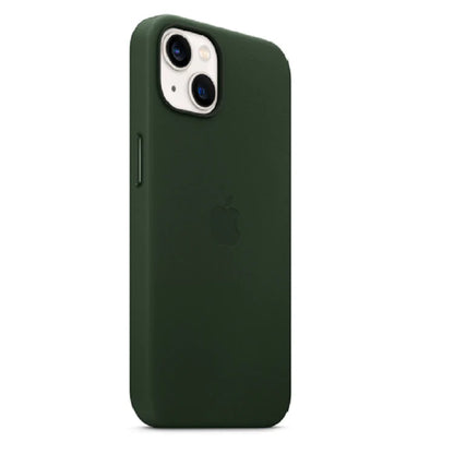 iPhone 13 Leather Case with MagSafe Green