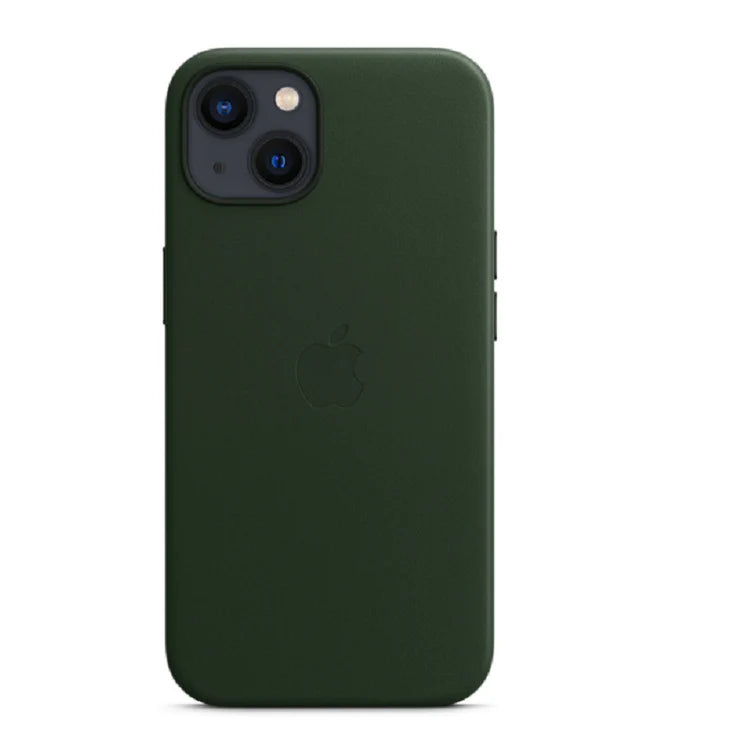 iPhone 13 Leather Case with MagSafe Green